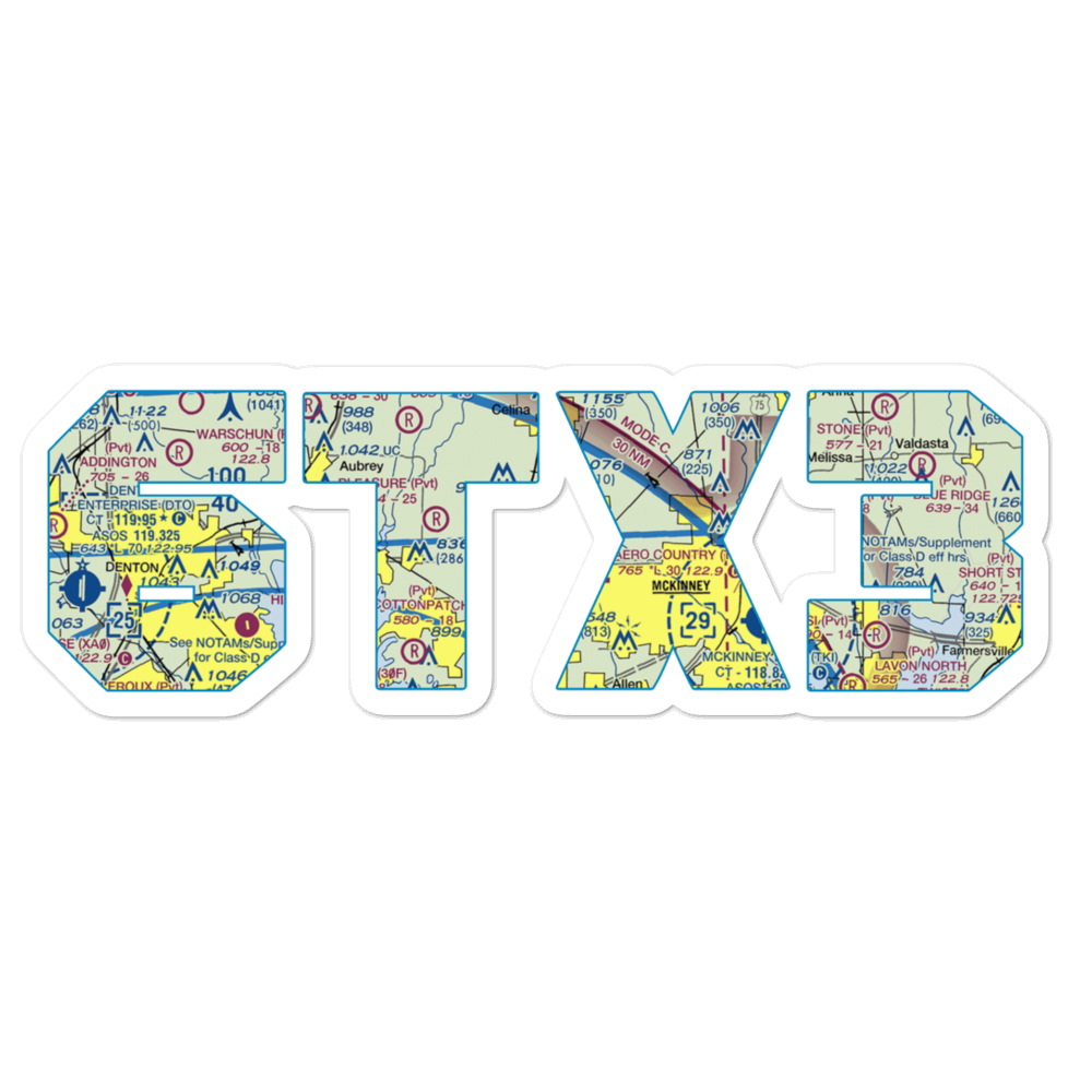 Drewery Airport (6TX3) VFR Sectional Sticker 