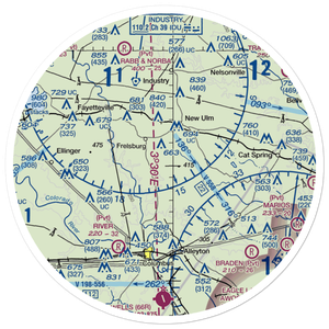 Circle M Ranch Airport (6TX2) VFR Sectional Sticker (30 mile)