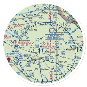 Rabb And Nobra Airport (6TS8) VFR Sectional Sticker (30 mile)