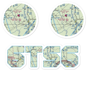 Wood Crest Ranch Airport (6TS6) VFR Sectional Sticker Pack
