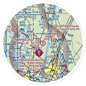 Stampede Valley Airport (6TS4) VFR Sectional Sticker (20 mile)