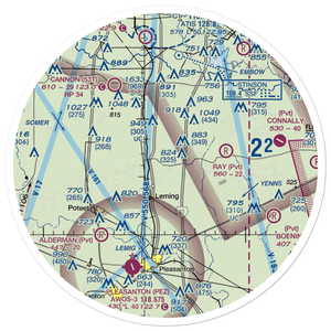 Dauenhauer Field Airport (6TS2) VFR Sectional Sticker (30 mile)