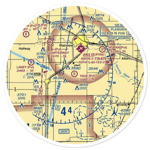 True Airport (6TS0) VFR Sectional Sticker (30 mile)