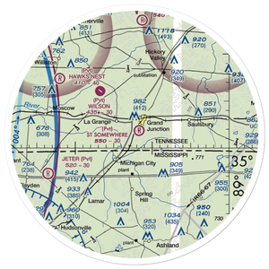 St. Somewhere Airport (6TN7) VFR Sectional Sticker (30 mile)