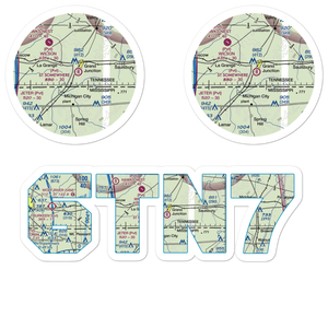 St. Somewhere Airport (6TN7) VFR Sectional Sticker Pack