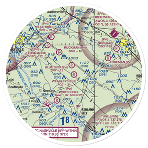 Weakleys Field (6TN1) VFR Sectional Sticker (30 mile)