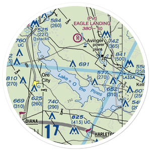 Mc Kenzie Field (6TE9) VFR Sectional Sticker (20 mile)