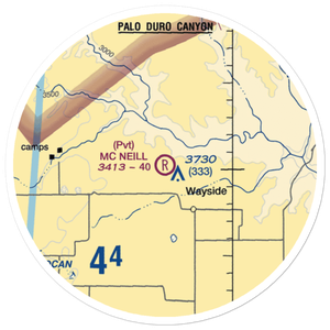 Mc Neill Ranch Airport (6TE7) VFR Sectional Sticker (20 mile)