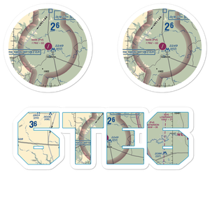 6666 Ranch Airport (6TE6) VFR Sectional Sticker Pack