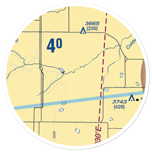Coldwater Ranch Airport (6TE4) VFR Sectional Sticker (20 mile)