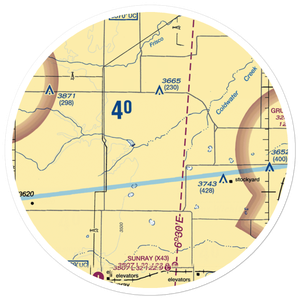 Coldwater Ranch Airport (6TE4) VFR Sectional Sticker (30 mile)
