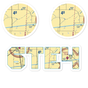 Coldwater Ranch Airport (6TE4) VFR Sectional Sticker Pack