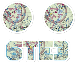 Hahns Airport (6TE3) VFR Sectional Sticker Pack