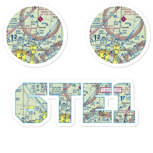 Norman & White Airport (6TE1) VFR Sectional Sticker Pack