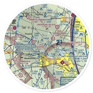 Flying K Airport (6TA7) VFR Sectional Sticker (30 mile)