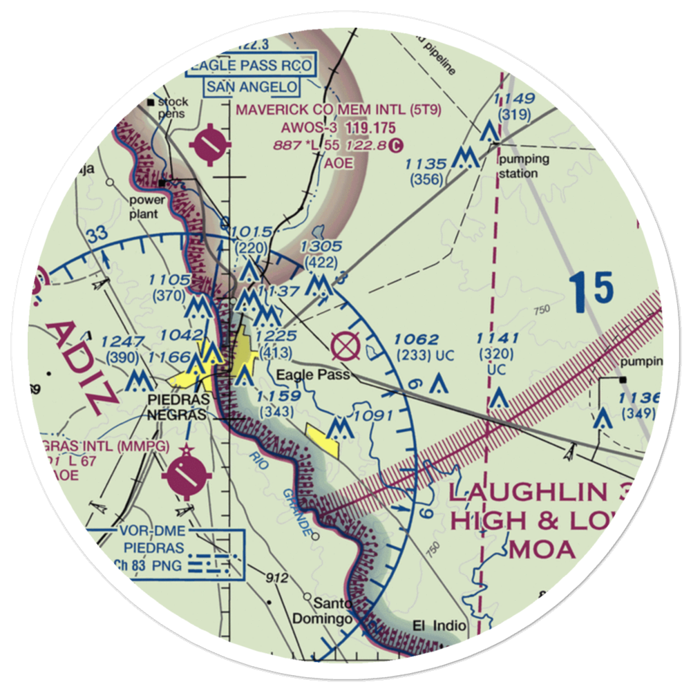 Winn Exploration Co. Inc Airport (6TA4) VFR Sectional Sticker (30 mile) 