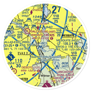 Culp Airport (6TA3) VFR Sectional Sticker (20 mile)