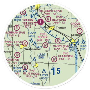 Rockys Place Airport (6TA2) VFR Sectional Sticker (20 mile)