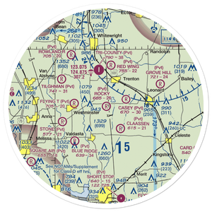 Rockys Place Airport (6TA2) VFR Sectional Sticker (30 mile)