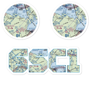 Lesesne Airport (6SC1) VFR Sectional Sticker Pack