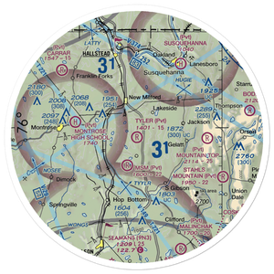 Tyler Airport (6PS8) VFR Sectional Sticker (30 mile)