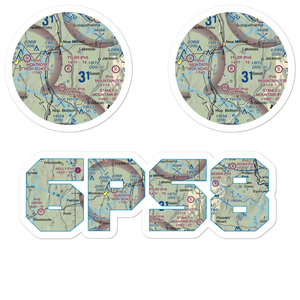 Tyler Airport (6PS8) VFR Sectional Sticker Pack