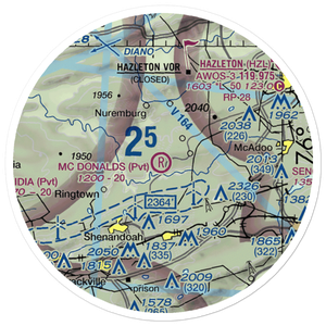 Mc Donald's Airport (6PN9) VFR Sectional Sticker (20 mile)