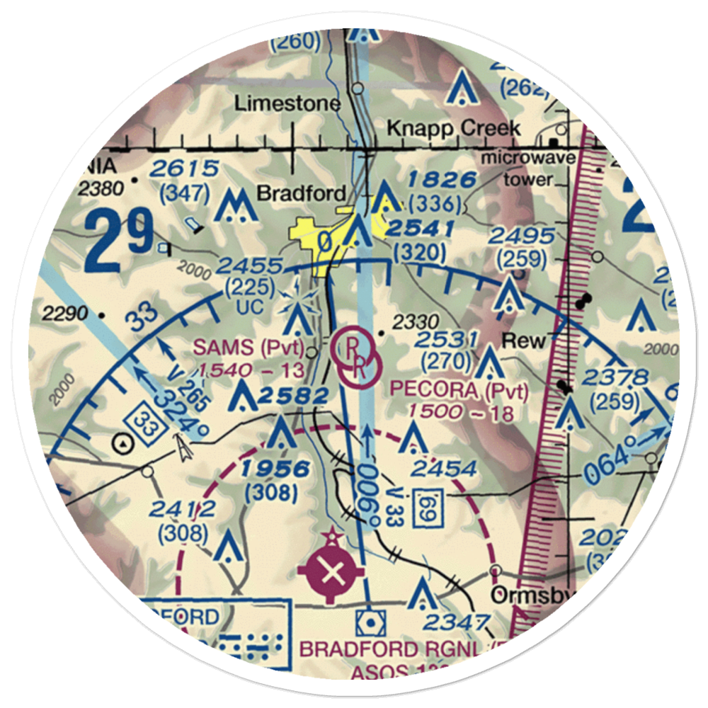 Sam's Field (6PN5) VFR Sectional Sticker (20 mile) 