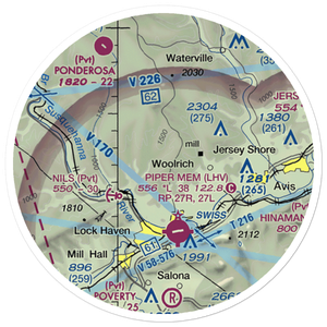 Tall Pines Airfield (6PA8) VFR Sectional Sticker (20 mile)
