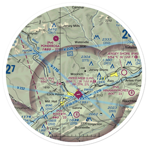 Tall Pines Airfield (6PA8) VFR Sectional Sticker (30 mile)
