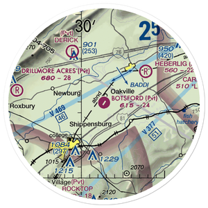Botsford Aerodrome (6PA5) VFR Sectional Sticker (20 mile)