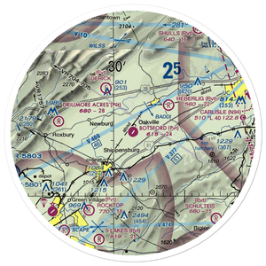 Botsford Aerodrome (6PA5) VFR Sectional Sticker (30 mile)