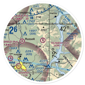 Scandia Air Park (6PA4) VFR Sectional Sticker (20 mile)