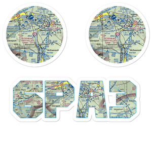 Hackenburg-Penny Hill Airport (6PA3) VFR Sectional Sticker Pack