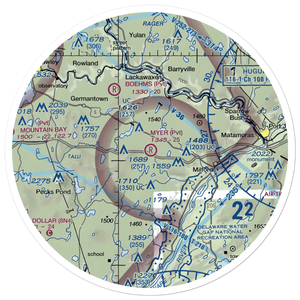 Myer Airport (6PA0) VFR Sectional Sticker (30 mile)
