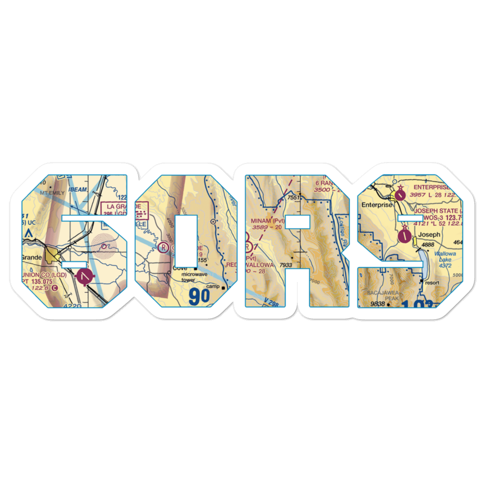 Reds Wallowa Horse Ranch Airport (6OR9) VFR Sectional Sticker 