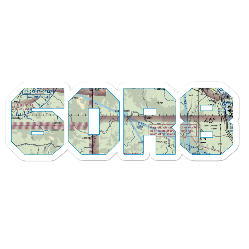 Holce & Oblack Airport (6OR8) VFR Sectional Sticker 