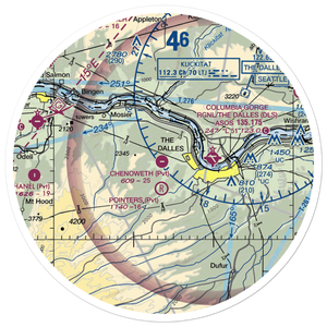 Chenoweth Airpark (6OR2) VFR Sectional Sticker (30 mile)