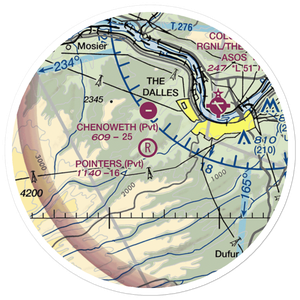 Pointers Airport (6OR1) VFR Sectional Sticker (20 mile)