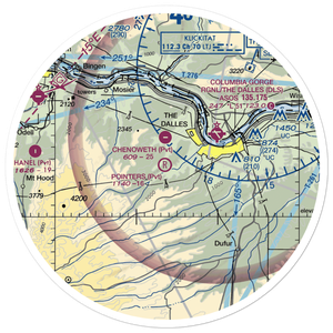 Pointers Airport (6OR1) VFR Sectional Sticker (30 mile)