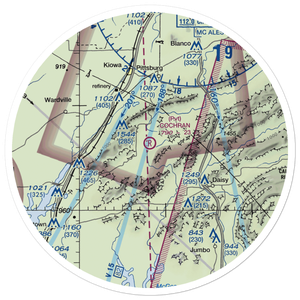 Cochran Ranch Airport (6OK7) VFR Sectional Sticker (30 mile)