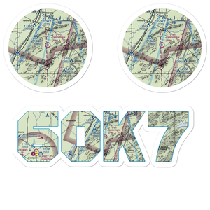 Cochran Ranch Airport (6OK7) VFR Sectional Sticker Pack