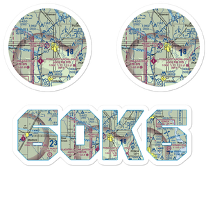 Earl Henry Airport (6OK6) VFR Sectional Sticker Pack