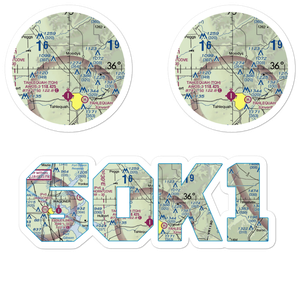 John Reid Airport (6OK1) VFR Sectional Sticker Pack