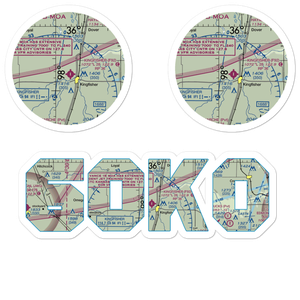 White Airport (6OK0) VFR Sectional Sticker Pack
