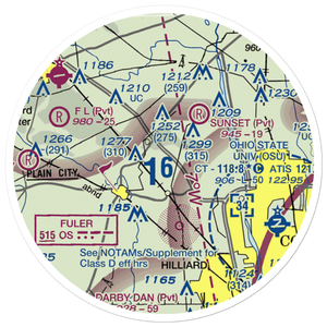 Mitchell Airport (6OI5) VFR Sectional Sticker (20 mile)
