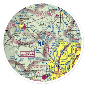 Mitchell Airport (6OI5) VFR Sectional Sticker (30 mile)