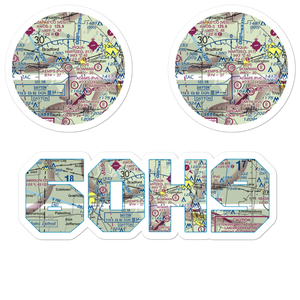 Kemps Field of Dreams Airport (6OH9) VFR Sectional Sticker Pack