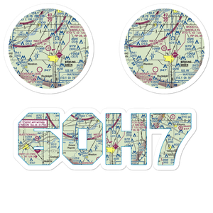 Nietz Airport (6OH7) VFR Sectional Sticker Pack