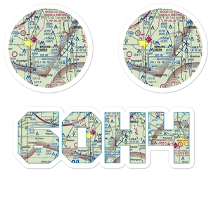 Aring Field (6OH4) VFR Sectional Sticker Pack